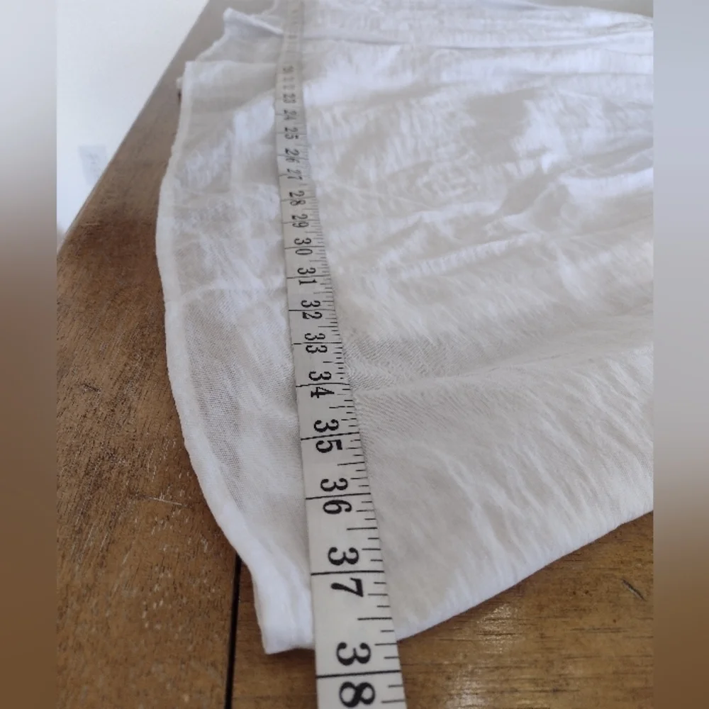 Abercrombie & Fitch White Maxi Beachy Flowy Cotton Summer Dress Size XS Tall